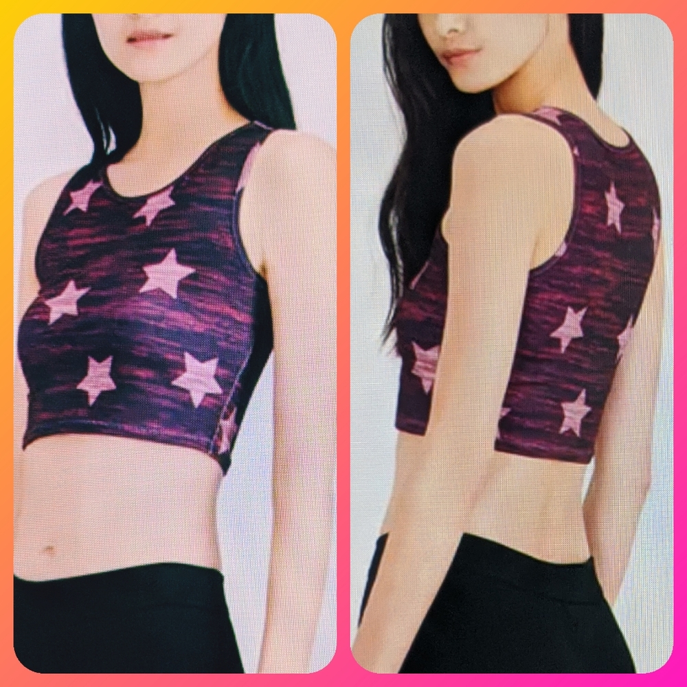 Material Girl long line crop top